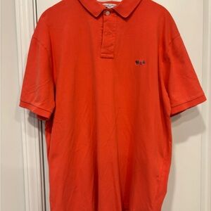 Orange Coastal Cotton Polo Shirt for Men